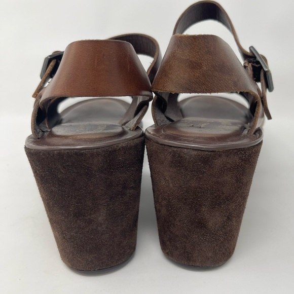 Kork-Ease Ava Suede & Leather Platform Sandal‎ Chocolate Brown, Women's Size 9 - Picture 6 of 10